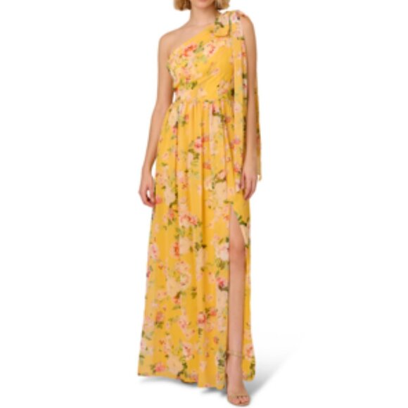 Adrianna Papell Dresses & Skirts - Adrianna Papell Garden Florals Chiffon Maxi Formal Dress NEW NWT Size 0